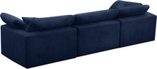 Load image into Gallery viewer, Cozy Navy Velvet Cloud Modular Sofa
