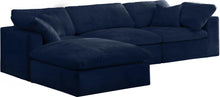 Load image into Gallery viewer, Cozy Navy Velvet Cloud Modular Sectional
