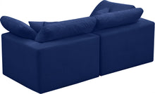 Load image into Gallery viewer, Cozy Navy Velvet Cloud Modular Sofa
