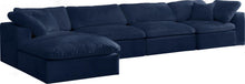 Load image into Gallery viewer, Cozy Navy Velvet Cloud Modular Sectional
