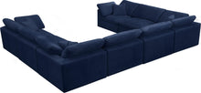 Load image into Gallery viewer, Cozy Navy Velvet Cloud Modular Sectional
