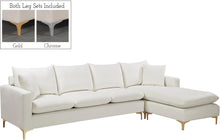 Load image into Gallery viewer, Naomi Cream Velvet 2pc. Reversible Sectional
