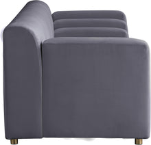 Load image into Gallery viewer, Naya Grey Velvet Sofa
