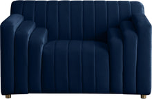 Load image into Gallery viewer, Naya Navy Velvet Chair
