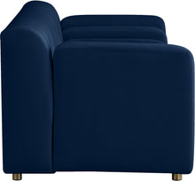 Load image into Gallery viewer, Naya Navy Velvet Loveseat
