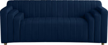 Load image into Gallery viewer, Naya Navy Velvet Loveseat
