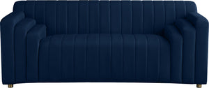 Naya Navy Velvet Loveseat