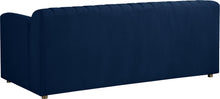 Load image into Gallery viewer, Naya Navy Velvet Loveseat
