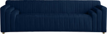 Load image into Gallery viewer, Naya Navy Velvet Sofa
