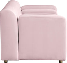 Load image into Gallery viewer, Naya Pink Velvet Loveseat
