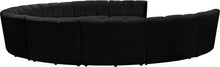 Load image into Gallery viewer, Infinity Black Velvet 10pc. Modular Sectional
