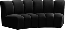 Load image into Gallery viewer, Infinity Black Velvet 2pc. Modular Sectional
