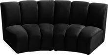 Load image into Gallery viewer, Infinity Black Velvet 2pc. Modular Sectional
