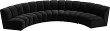 Load image into Gallery viewer, Infinity Black Velvet 5pc. Modular Sectional
