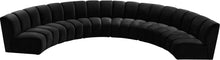 Load image into Gallery viewer, Infinity Black Velvet 6pc. Modular Sectional
