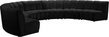 Load image into Gallery viewer, Infinity Black Velvet 7pc. Modular Sectional

