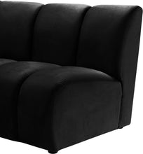 Load image into Gallery viewer, Infinity Black Velvet 5pc. Modular Sectional
