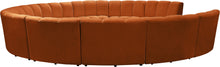 Load image into Gallery viewer, Infinity Cognac Velvet 11pc. Modular Sectional
