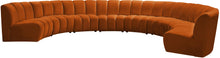 Load image into Gallery viewer, Infinity Cognac Velvet 8pc. Modular Sectional
