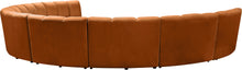 Load image into Gallery viewer, Infinity Cognac Velvet 8pc. Modular Sectional
