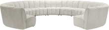 Load image into Gallery viewer, Infinity Cream Velvet 11pc. Modular Sectional
