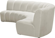 Load image into Gallery viewer, Infinity Cream Velvet 3pc. Modular Sectional
