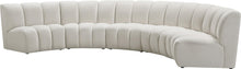 Load image into Gallery viewer, Infinity Cream Velvet 5pc. Modular Sectional
