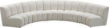 Load image into Gallery viewer, Infinity Cream Velvet 5pc. Modular Sectional
