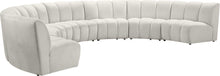 Load image into Gallery viewer, Infinity Cream Velvet 7pc. Modular Sectional
