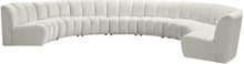 Load image into Gallery viewer, Infinity Cream Velvet 8pc. Modular Sectional
