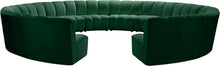 Load image into Gallery viewer, Infinity Green Velvet 12pc. Modular Sectional
