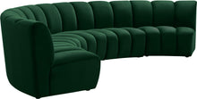 Load image into Gallery viewer, Infinity Green Velvet 5pc. Modular Sectional
