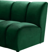 Load image into Gallery viewer, Infinity Green Velvet 4pc. Modular Sectional
