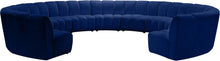 Load image into Gallery viewer, Infinity Navy Velvet 11pc. Modular Sectional
