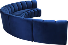 Load image into Gallery viewer, Infinity Navy Velvet 5pc. Modular Sectional
