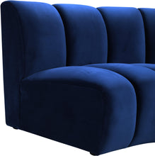 Load image into Gallery viewer, Infinity Navy Velvet Modular Chair
