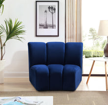 Load image into Gallery viewer, Infinity Navy Velvet Modular Chair
