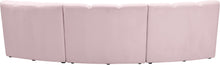 Load image into Gallery viewer, Infinity Pink Velvet 3pc. Modular Sectional
