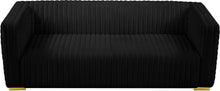 Load image into Gallery viewer, Ravish Black Velvet Sofa

