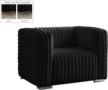 Load image into Gallery viewer, Ravish Black Velvet Chair
