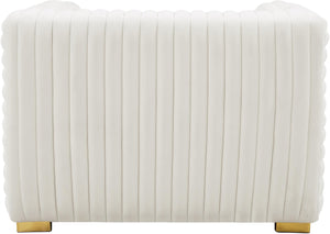 Ravish Cream Velvet Chair