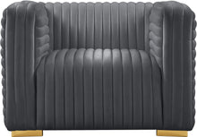 Load image into Gallery viewer, Ravish Grey Velvet Chair
