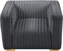 Load image into Gallery viewer, Ravish Grey Velvet Chair
