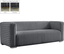 Load image into Gallery viewer, Ravish Grey Velvet Sofa
