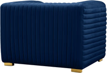 Load image into Gallery viewer, Ravish Navy Velvet Chair
