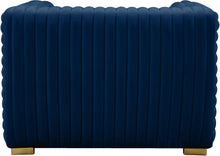 Load image into Gallery viewer, Ravish Navy Velvet Chair
