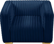 Load image into Gallery viewer, Ravish Navy Velvet Chair
