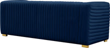 Load image into Gallery viewer, Ravish Navy Velvet Sofa
