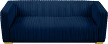 Load image into Gallery viewer, Ravish Navy Velvet Sofa
