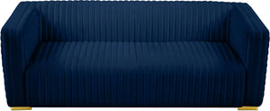 Ravish Navy Velvet Sofa